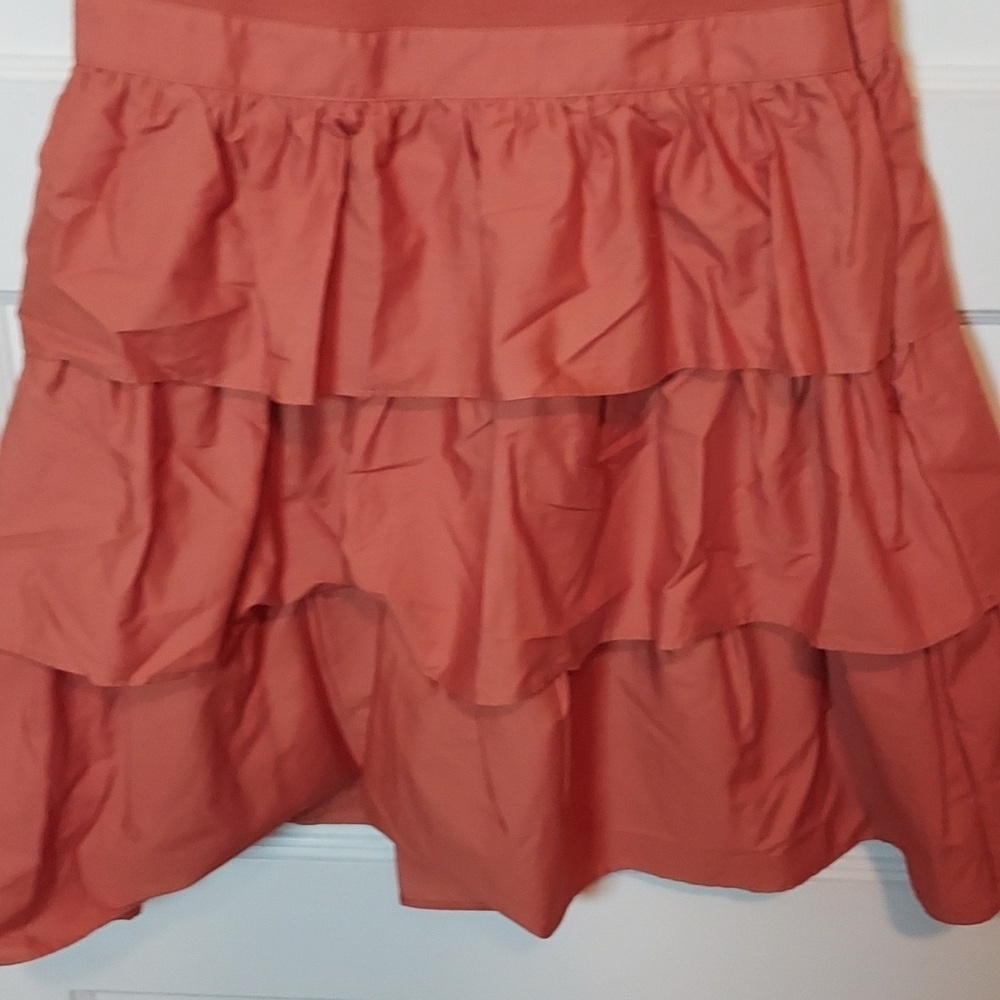 Ulla Johnson Hanna Tiered Ruffle Mini Dress Auburn - Picture 12 of 16